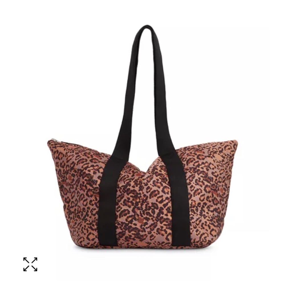 NWT AllSaints Sly East West Tote Travel Leopard Animal Print Bag Handbag